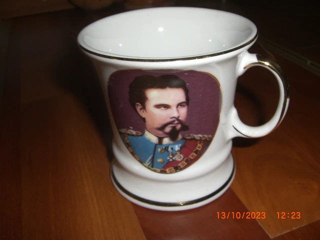 LUDOVICO II RE di Baviera, santassa in porcellana Theo Kühn con logo