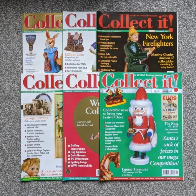 Collect It! Magazines Issues 51 - 56 September 2001 - February 2002 Job Lot