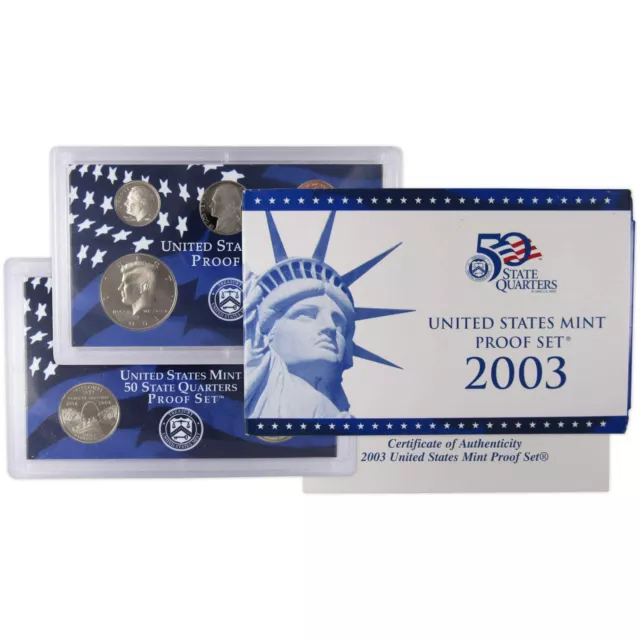 2003 Clad Proof Set U.S. Mint Original Government Packaging OGP COA