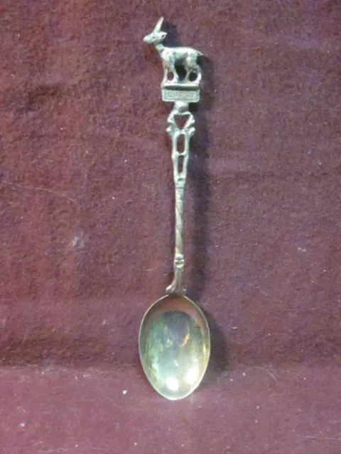 Vintage Unknown 800 Silver GOAT  DEMITASSE SPOON 4 1/2" 10g No Mono