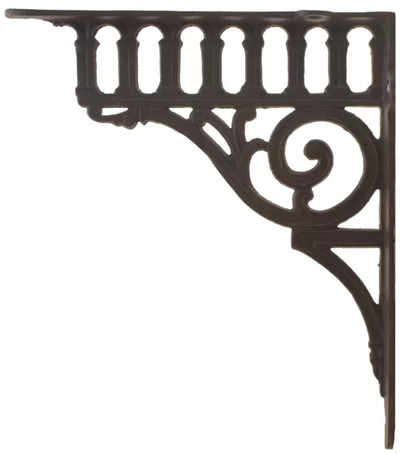 Wall Shelf Bracket Cast Iron Shelves Brace Ornate Columns 2