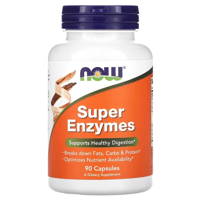 NOW FOODS Super Enzymes 90 Capsules, Expiry"2026 £27.98 PicClick UK