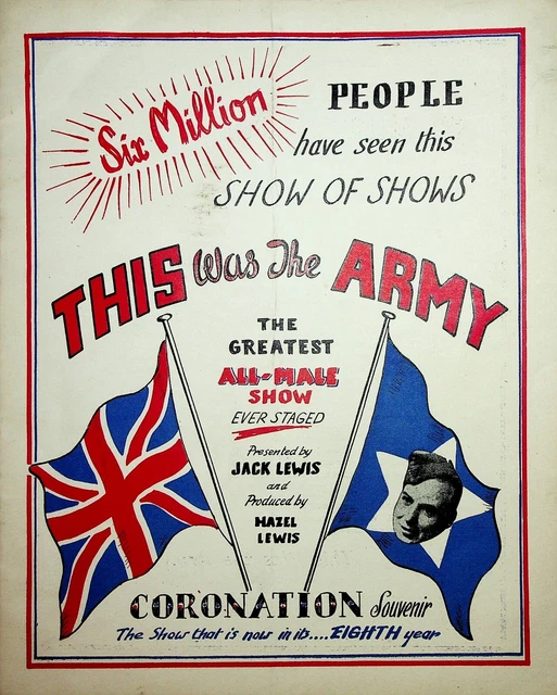 1953 This was the Army Show Coronation Souvenir all male drag female impersonato