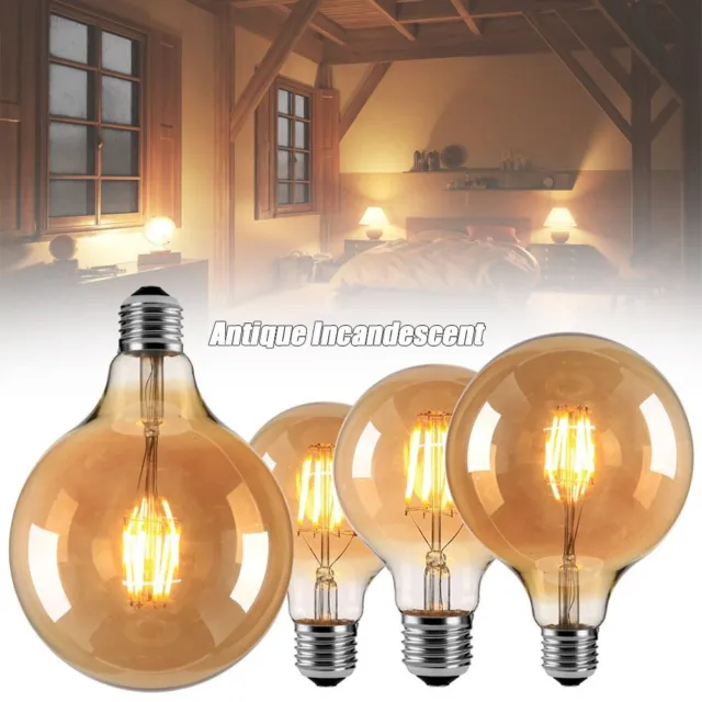 Antike Glühlampen E27 halter Filament Vintage Retro-Glühbirne Glas Edison Lampe