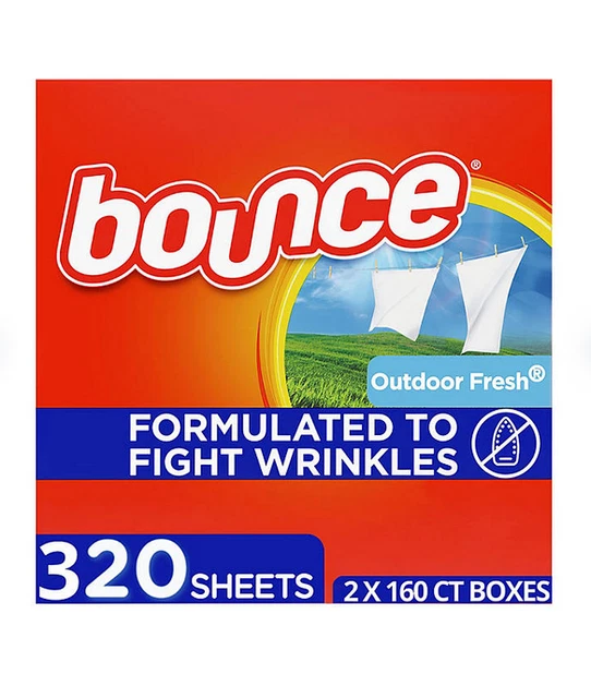 Bounce Fabric Softener Dryer Sheet Outdoor Fresh (2 x 160 ct.)