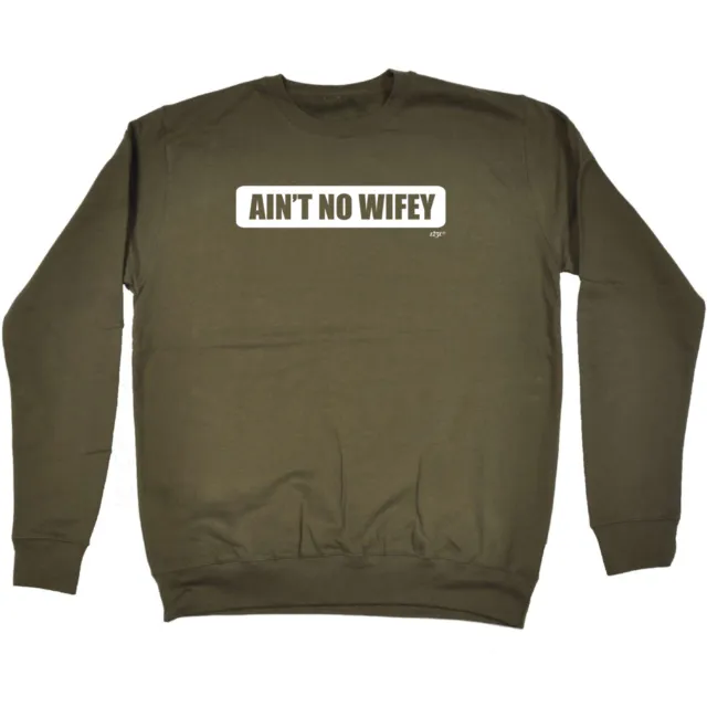 Aint No Wifey Wife - Mens Womens Novelty Funny Top Sweatshirts Jumper Sweatshirt