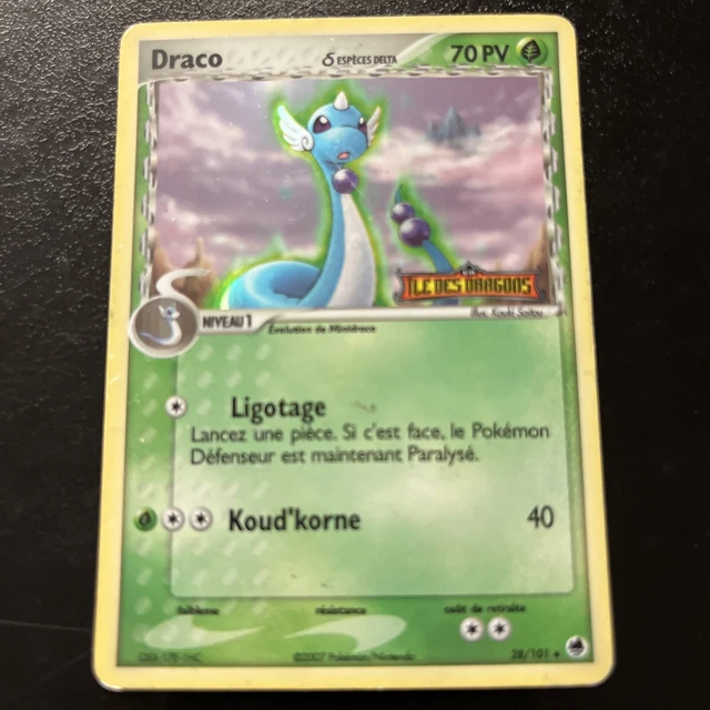 Carte pokemon draco reverse île des dragons 28/101 FR