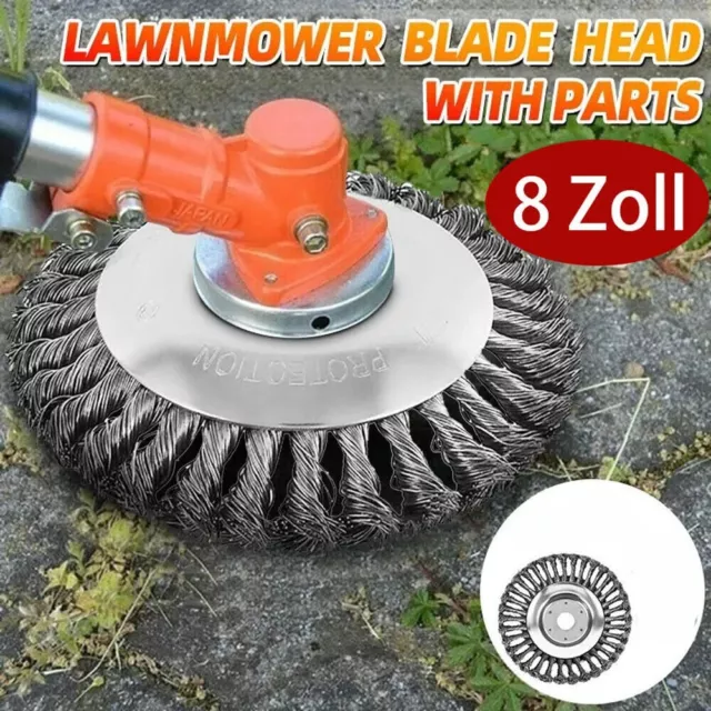 Unkrautbürste,Hochwertiger Für Stihl 25,4x200mm Silber Motorsense Freischneider