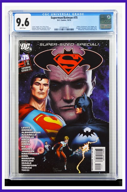 Superman Batman #75 CGC Graded 9.6 DC October 2010 White Pages Comic Book.