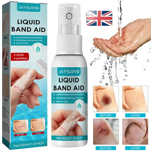 Liquid Bandage Spray Liquid Skin Bandage Bandaids Quick Dry Spray Plasters New~