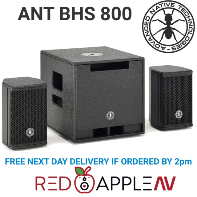 ANT BHS 800 DJ PA Compact Active Subwoofer 800W Speaker Set