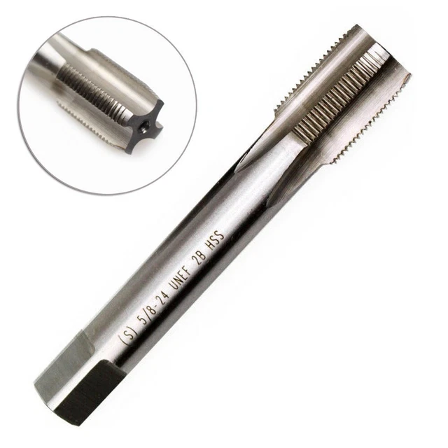 5/8 - 24 Thread Tap TPI UNEF Metalworking Machine Right Hand New Durable