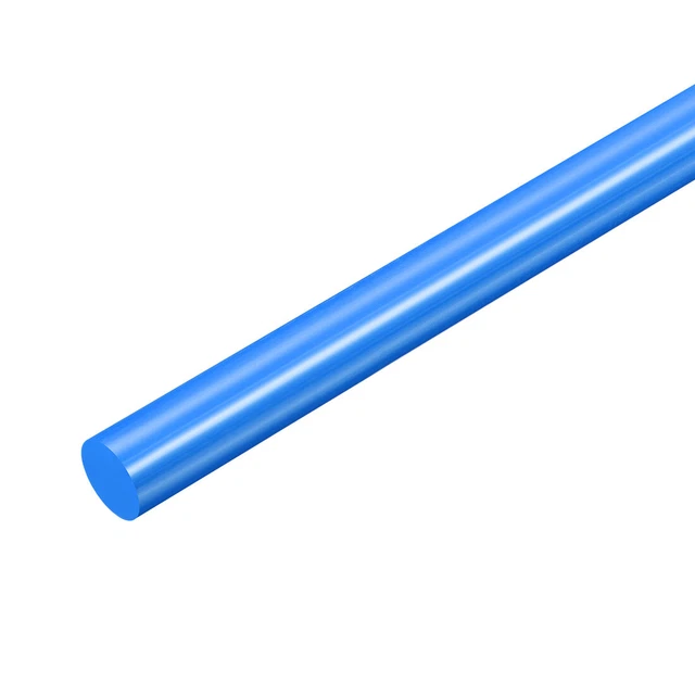 Asta rotonda POM 12 mm Dmr 50 cm lunghezza asta rotonda plastica tecnica blu