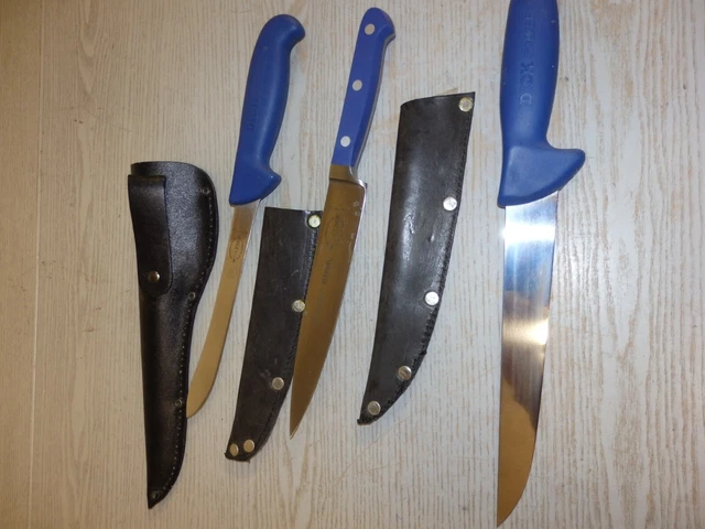 3 Messer F.Dick 82417 18 mit Leder Hülle