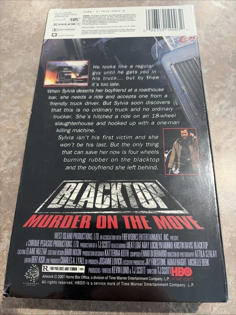 BLACKTOP: MURDER ON The Move (VHS, 2002,HBO Video) MEAT LOAF ***NEW ...