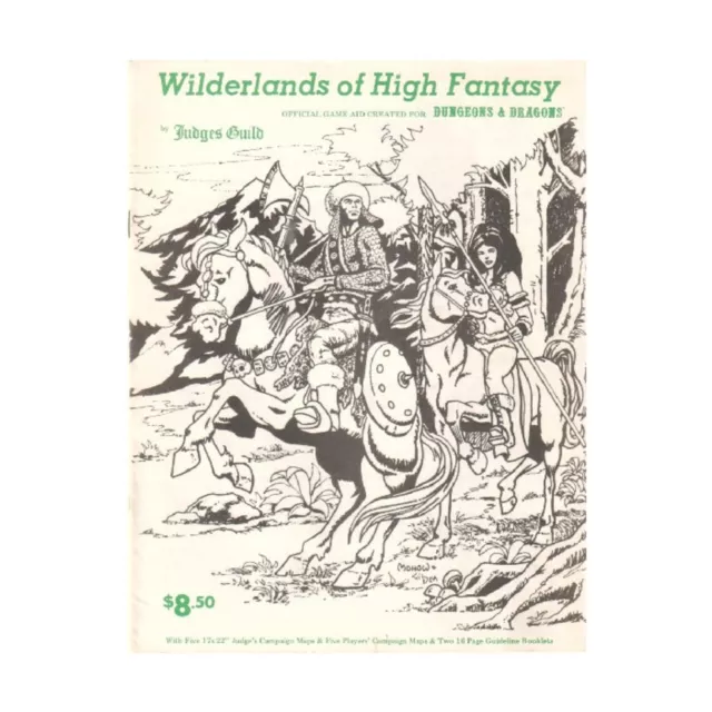 Judges Guild D&D Module Wilderlands of High Fantasy (1st) VG