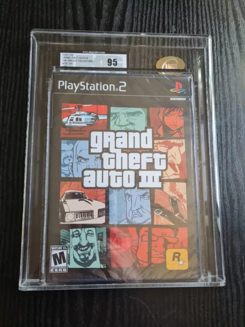 Grand theft auto gta 3 III ps2 playstation ukg 95 mt gold Game vga wata