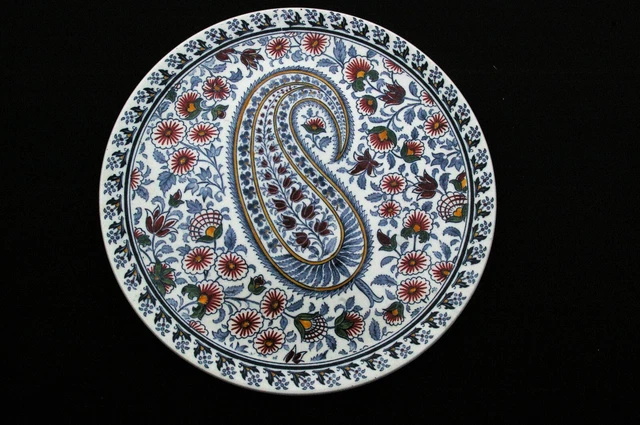 Assiette en Faïence de Gien modèle Cachemire - Plat ou déco murale