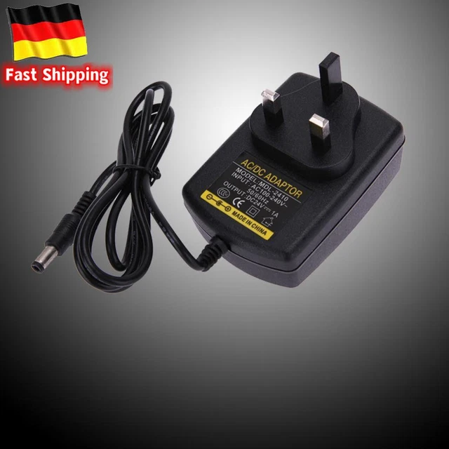 Alimentatore 10V 3A 3000mA AC/DC Con Spina USA 5,5x2,1mm - Caricabatterie Universale