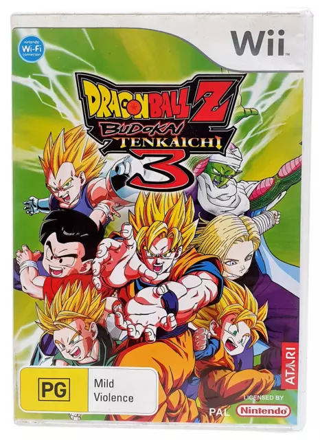 Dragon Ball Z Budokai Tenkaichi 3 (Wii, 2007) Complete W/ Manual