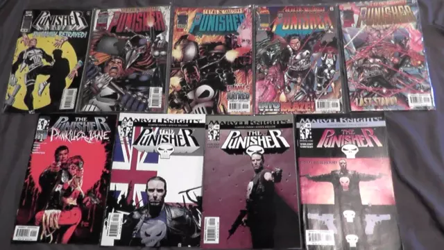 1996 The Punisher Lot 9 Marvel Comics Total Xtinction 9 13 14 15 Painkiller Jane