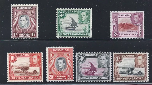 1938-54 KUT, SG n . 131-146 7 values George VI . MLH / MNH