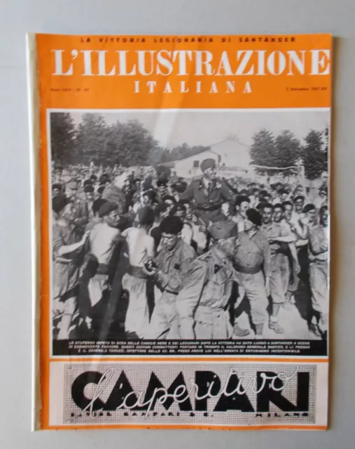 L’Illustrazione italiana - n. 36, 5/9/1937 - Camicie nere e legionari