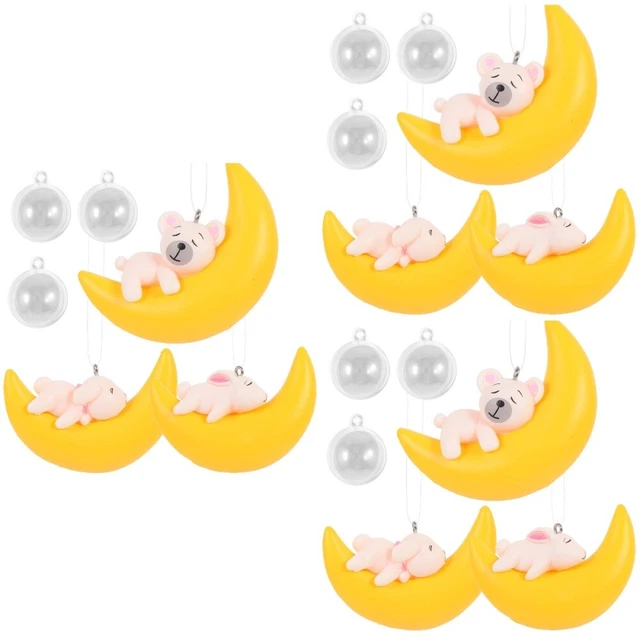 9 Pcs Aquarium Animal Figurine Fish Tank Ornament Suspension Decoration Props