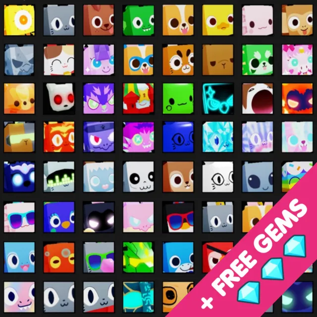 Roblox Pet Simulator 99 (PS99) ✨ Huge Pets + Free Gems Bonus 💎💎 1Hr Delivery