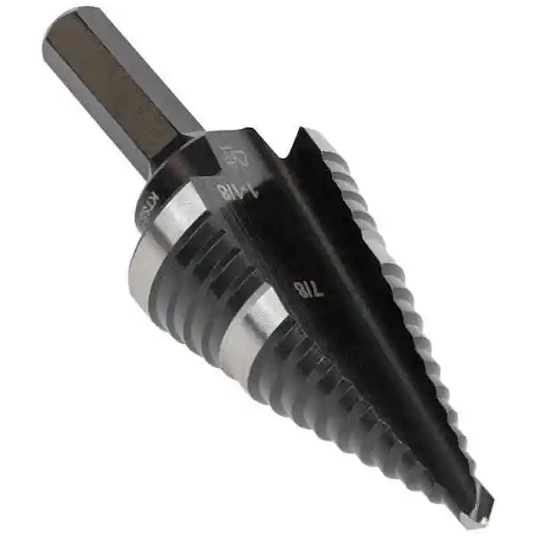 Klein Tools KTSB11 Double-Fluted 7/8" - 1-1/8" 3-Hole Step Drill Bit #11 3