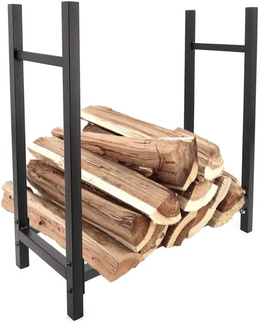 Scaffale per Legna Da Ardere, Supporto per Legna Da Ardere, in Acciaio Al Carbon