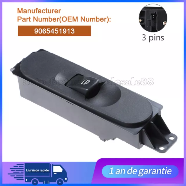 Bouton commande Interrupteur de Leve-vitre pour MERCEDES SPRINTER 906 9065451913