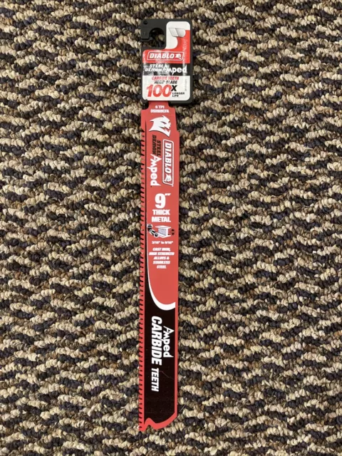 Diablo Steel Demon Amped 9" Thick Metal 3/16" to 9/16" 8 TPI DS0908CFA NEW