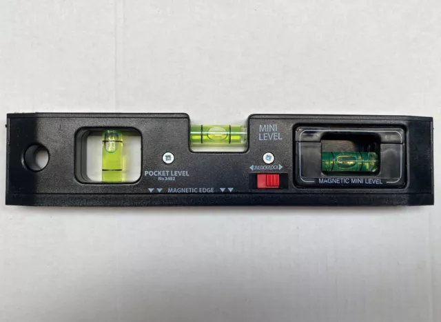 Draper Magnetic Mini Pocket Spirit Level with Line Level - 210mm - 77523