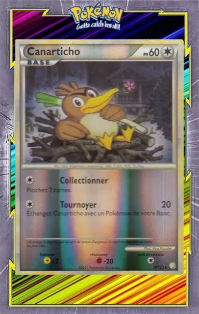 Canarticho Reverse - HS01:HeartGold SoulSilver - 19/123 -Carte Pokemon Française