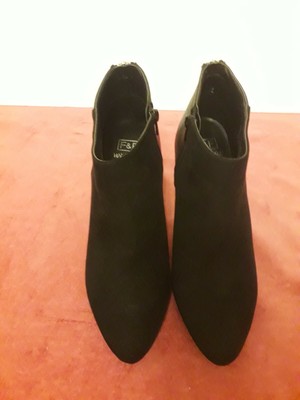 NEW LADIES F\u0026F(Tesco) BLACK ANKLE BOOT 