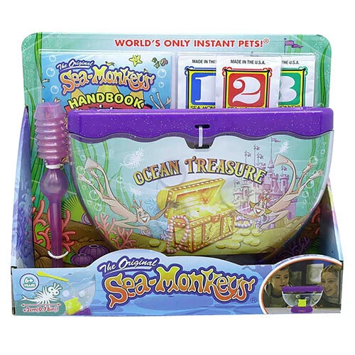 PURPLE Sea Monkey the Original Ocean Treasure Aquarium with Light Ages 6+ and Up