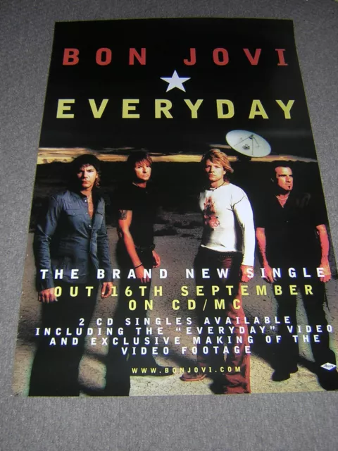 Original Bon Jovi Promotional Poster - Everyday/Bounce