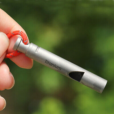 TC4 Titanium Alloy Whistle Training warning Tool Portable Outdoor Survival EDC