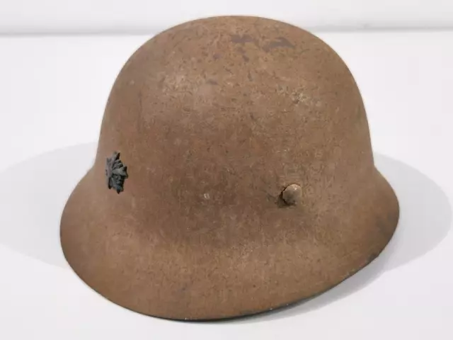 Japan 2.Weltkrieg, Stahlhelm Zivilschutz. In allen Teilen original und zusammeng