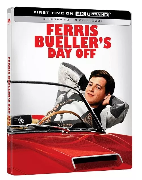 Ferris Buellers Day Off Buellers New 4K Ultra HD Region B Blu-ray + Steelbook