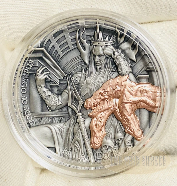 2018 hades gods of olympus 2 oz ultra high relief pure silver coin