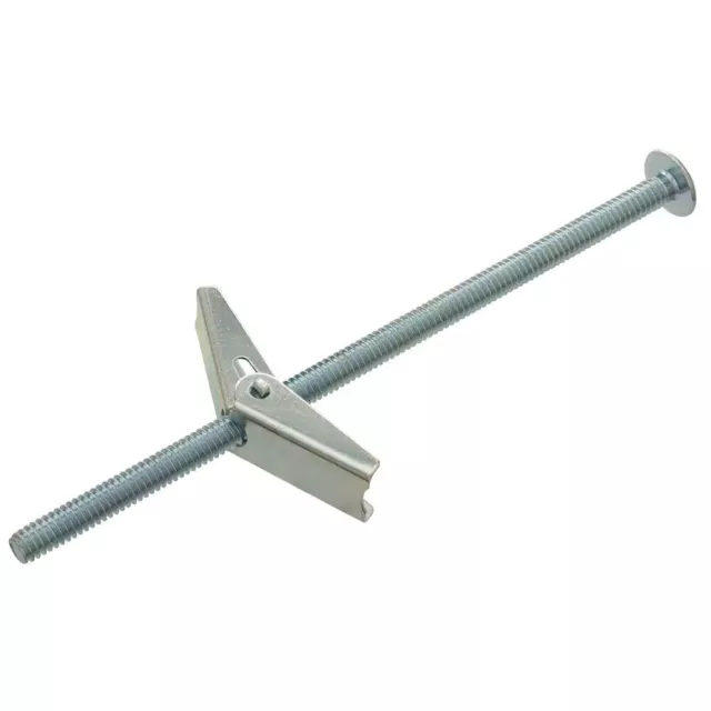 10PK 1/4 in. x 3 in. Drywall Hollow Walls Toggle Bolt with Mushroom Head Screw