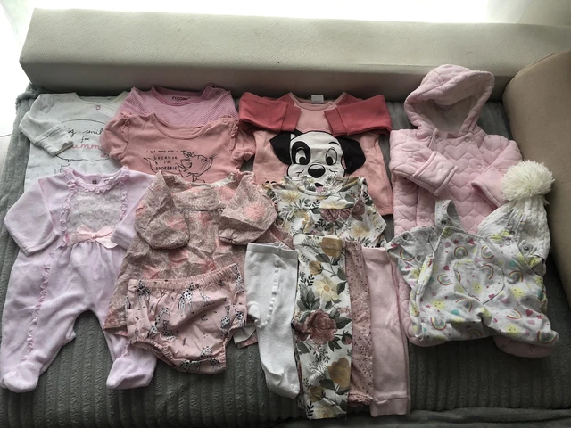 baby Girl clothes Large Bundle size 0-3 3-6 months Including Next Disney