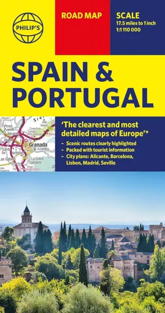 Philip's Spain and Portugal Road Map Philip's Sheet Maps