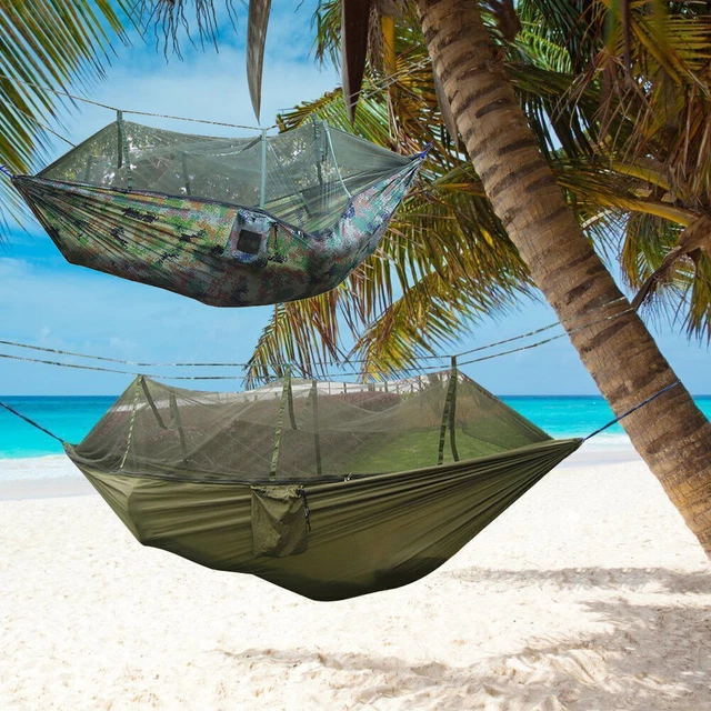 Double Person Camping Hammock Tent with Mosquito Net For Outdoor Hiking Travel