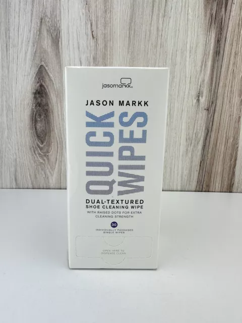 Jason Markk Quick Wipes - Dual-Textured - Individually Packaged- 30 Pack NEW