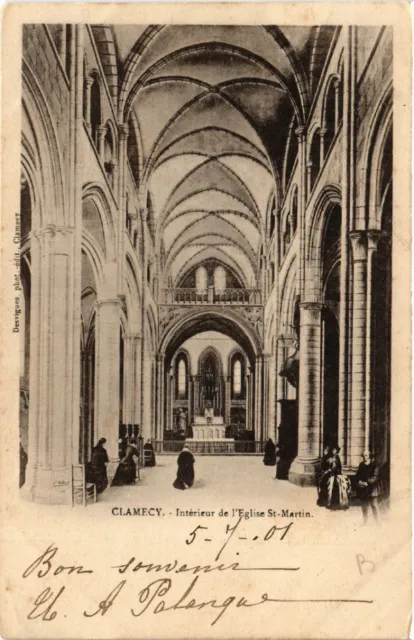 CPA AK CLAMECY - Intérieur de l'Église St-MARTIN (456388)