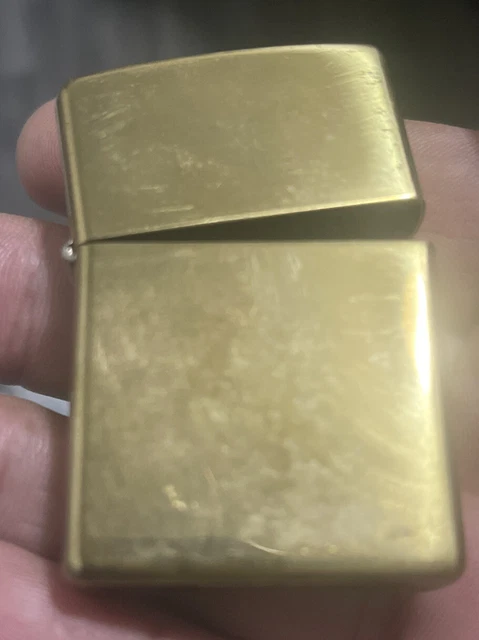 Genuine Zippo classic brushed chrome windproof Lighter CASE ONLY No Insert/Box