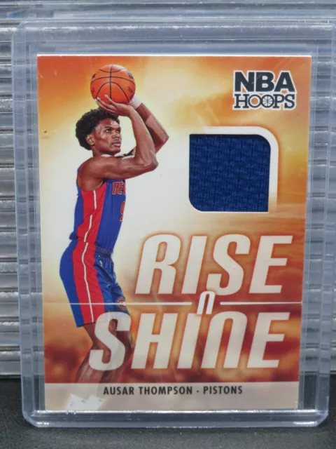 2023-24 Hoops Ausar Thompson Rise N Shine Rookie Jersey RC #RSASR Pistons